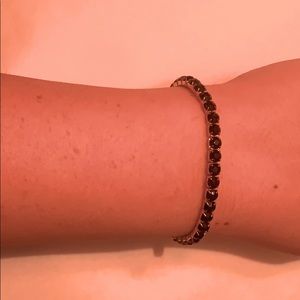 Black and Gold Gem Gem Bracelet